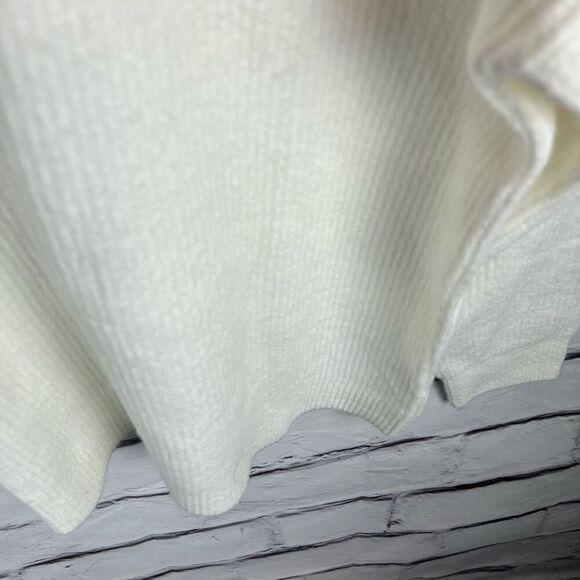 J.Crew Women's Ivory Ribbed Crewneck Pullover Sweater Size M NWT - Picture 7 of 9